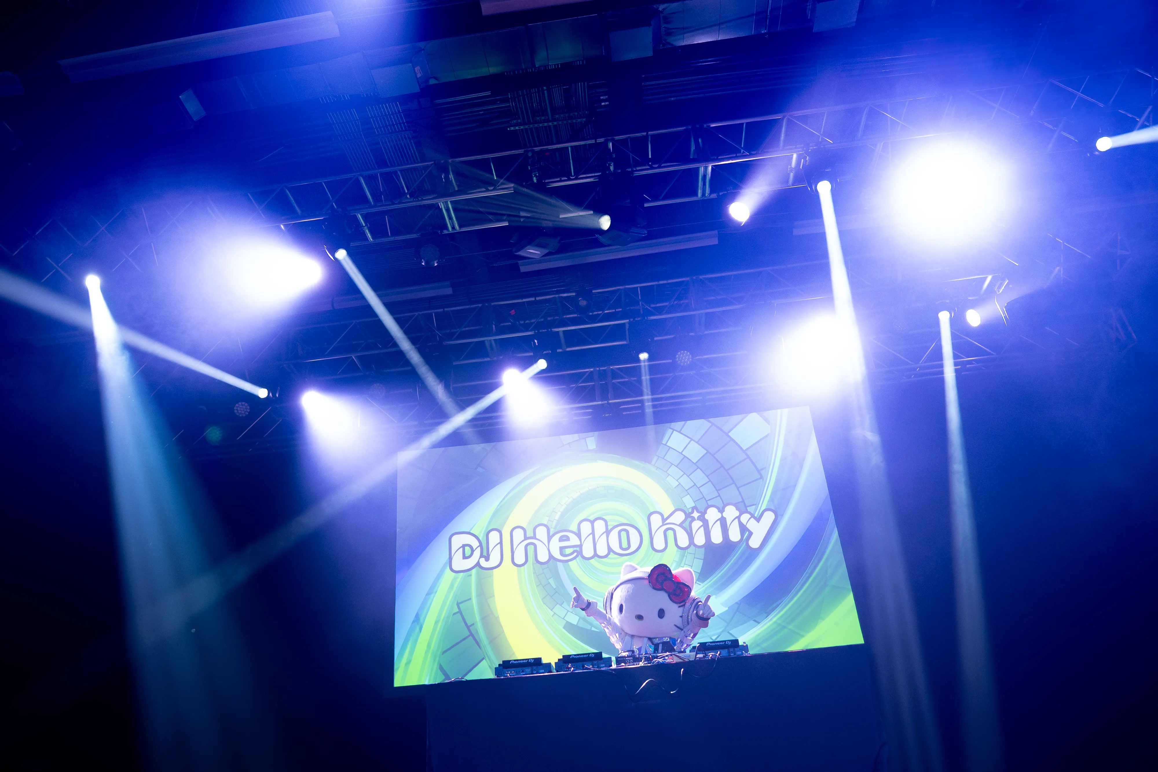 DJ Hello Kitty in the mix at Tokyo City Lights in Anaheim